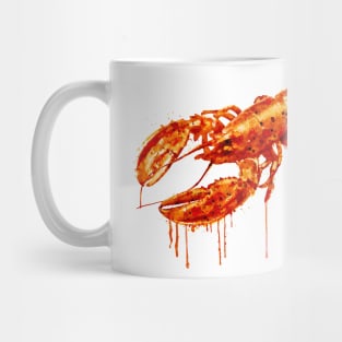 Crayfish watercolor painting Mug